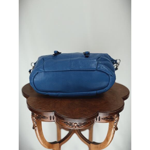 NWT COACH $358 Juliet Leather Satchel Handbag Cobalt Blue B-1376-21222 #00010 - Picture 3 of 6